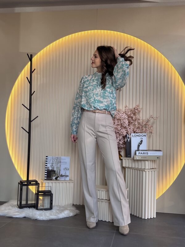 Bluza mint zelena elegantna LA36561YS - Image 4
