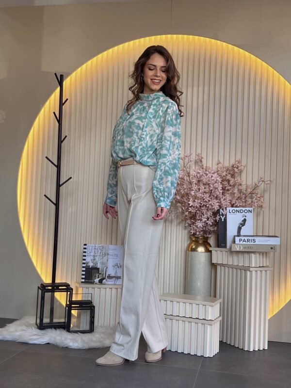 Bluza mint zelena elegantna LA36561YS - Image 3