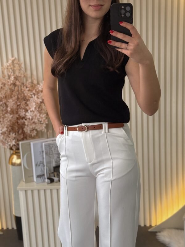 Pantalone bele elegantne PN05333 - Image 2