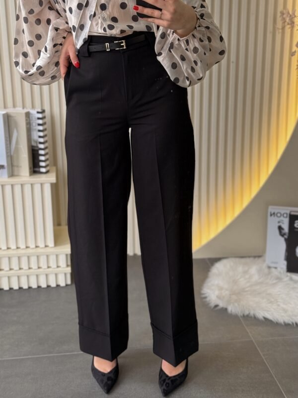 Pantalona crna elegantna WHZ80871